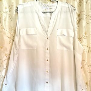 Calvin Klein sleeveless blouse